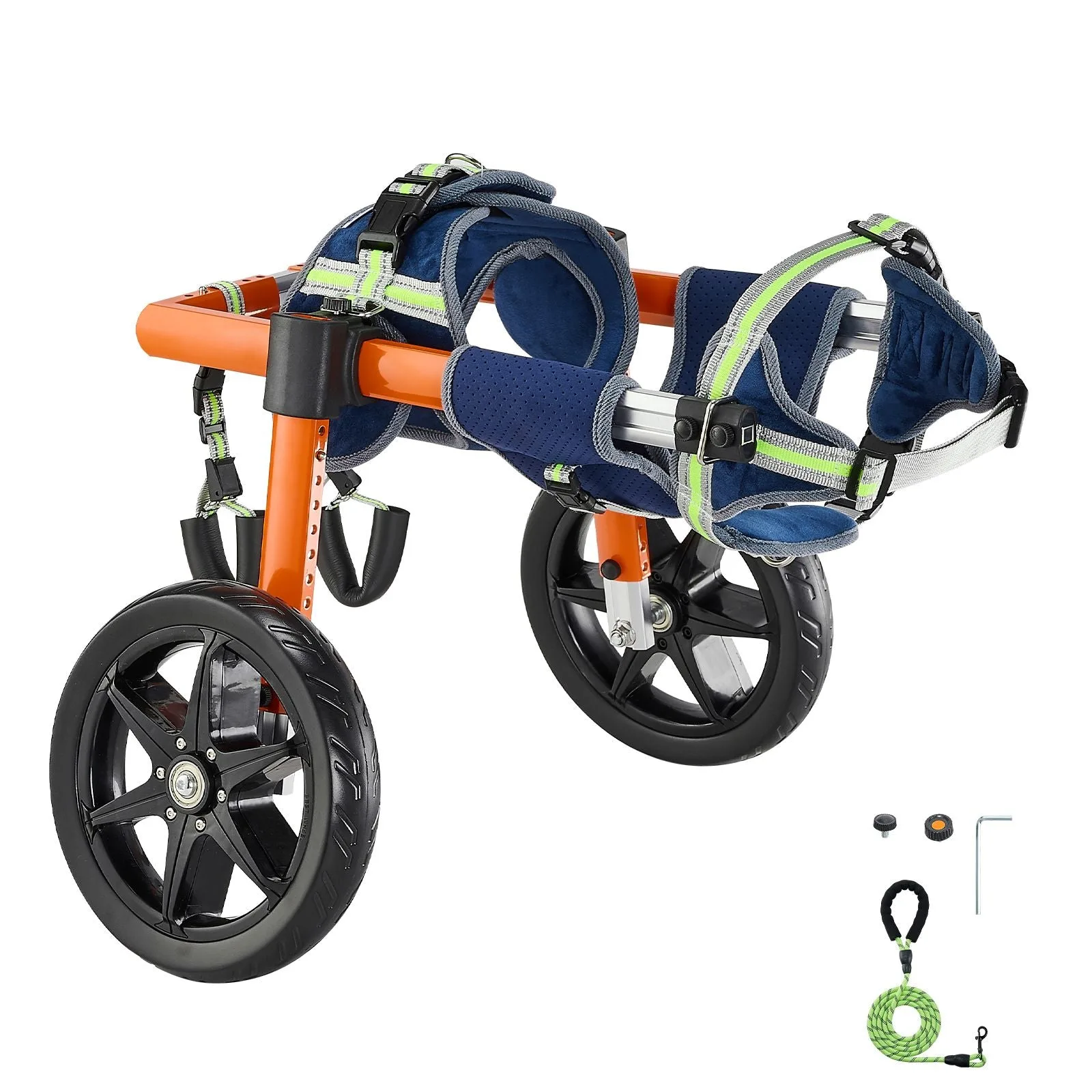 VEVOR Dog Wheelchair for Back Legs, Lightweight 2 Wheels Pet Wheelchair, M-Upgraded