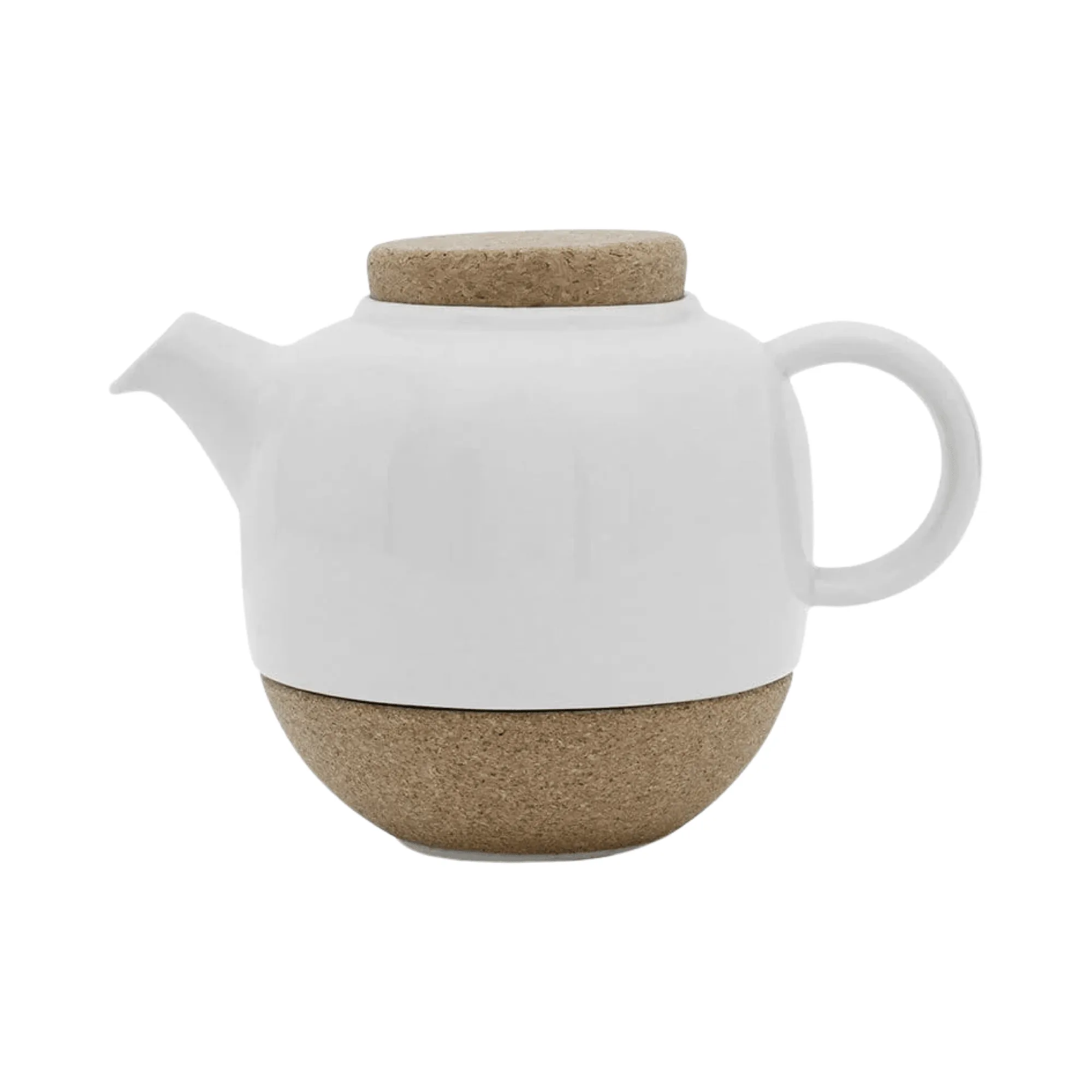 Viva Lauren Porcelain & Cork Teapot