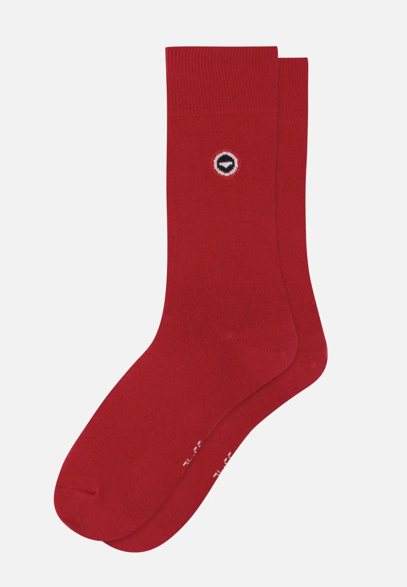 جوارب متوسطة الطول حمراء سادة - Robuste Rouge Cerise