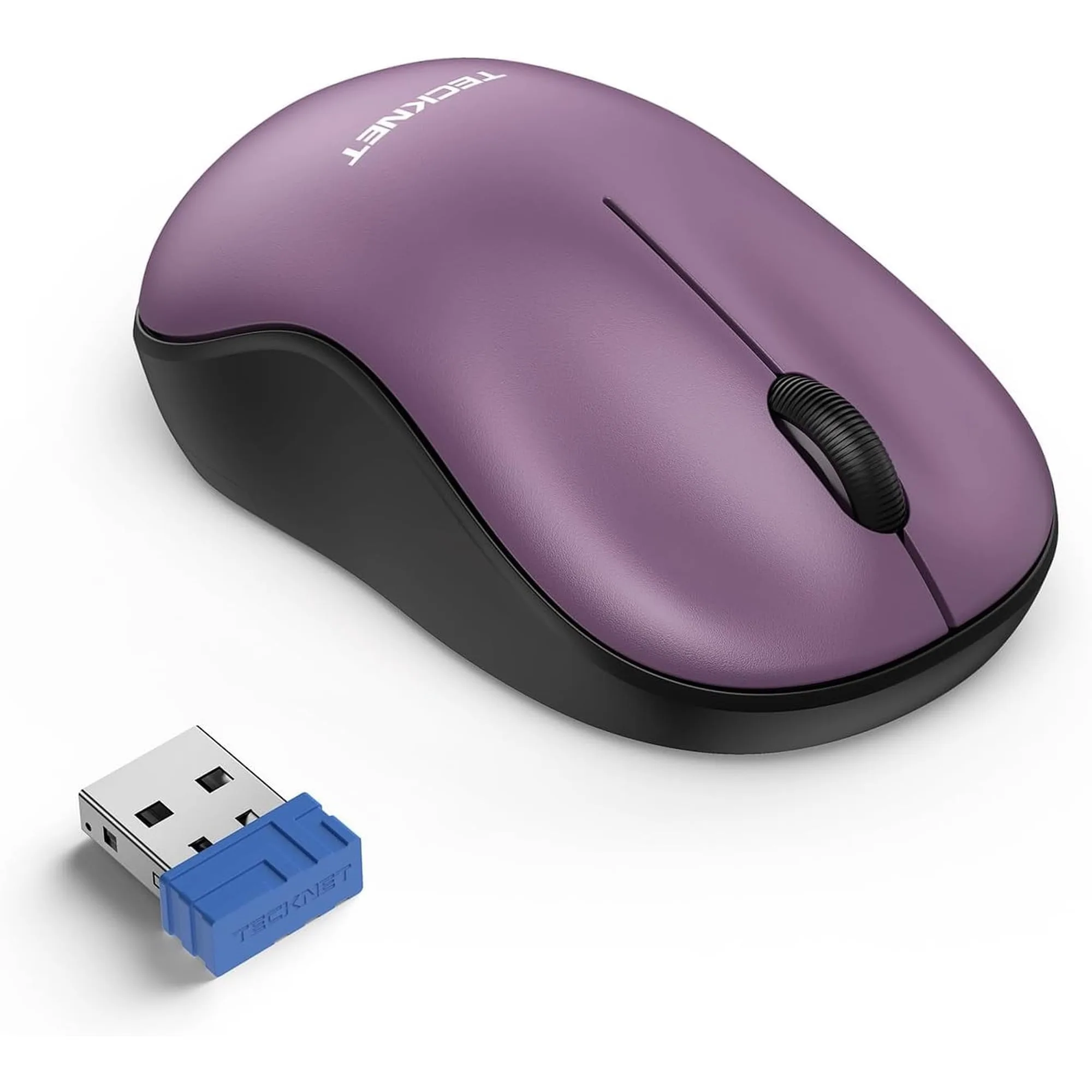 Ratón inalámbrico para portátil, ratón silencioso 2,4G con clic silencioso, ratón de ordenador pequeño y portátil, 5 niveles de DPI, ratones sin cable para PC, Chromebook, Mac