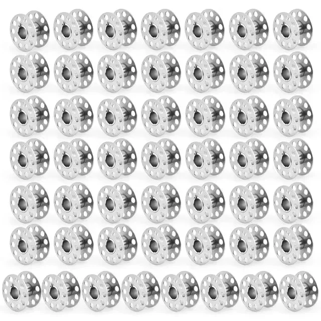 Metal Iron Bobbins Set for Sewing Machines (50pcs)