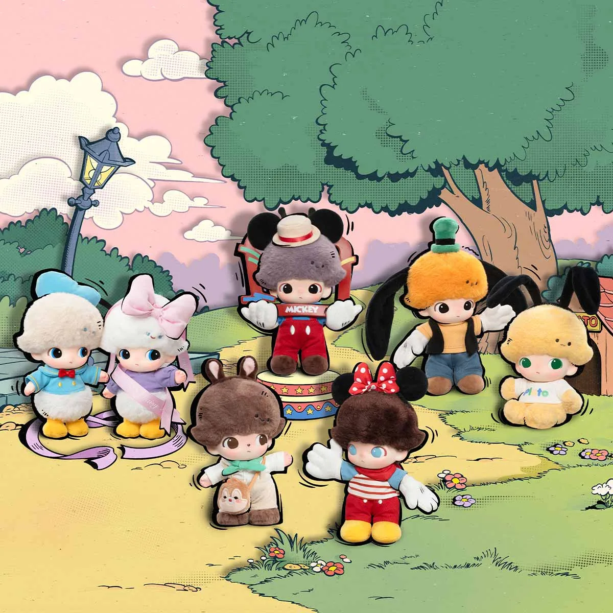 DIMOO WORLD × DISNEY Series พวงกุญแจตุ๊กตาพลัช Blind Box