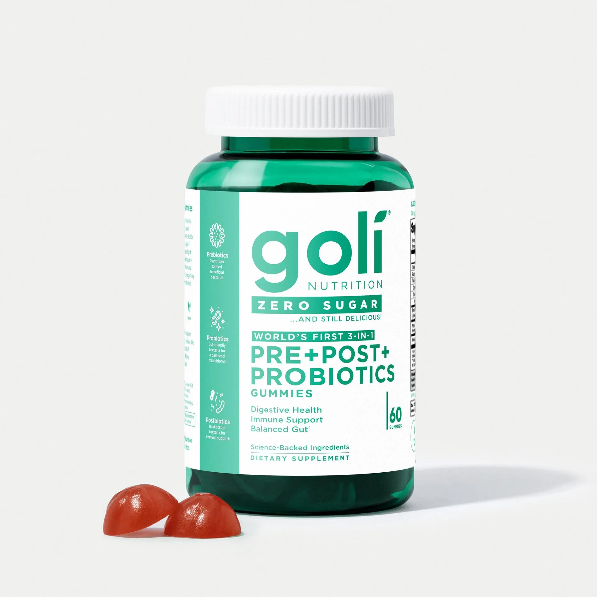 Probiotic+ gummies vs. suikervrije Probiotic+ gummies