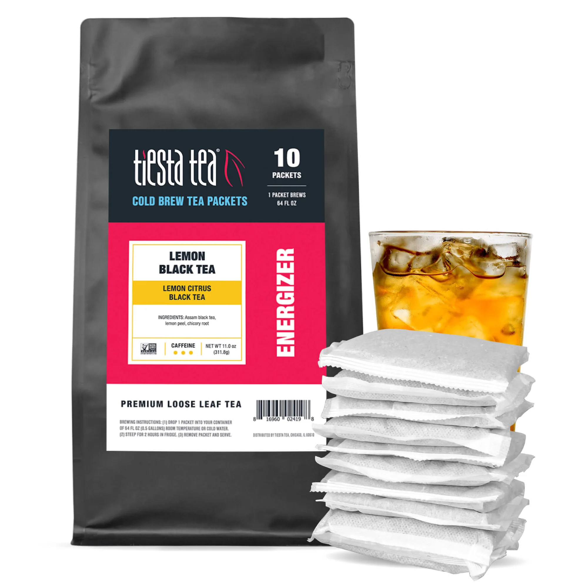 Lemon Black Tea Cold Brew 64oz Pitcher Packs (10pack) - Wholesale