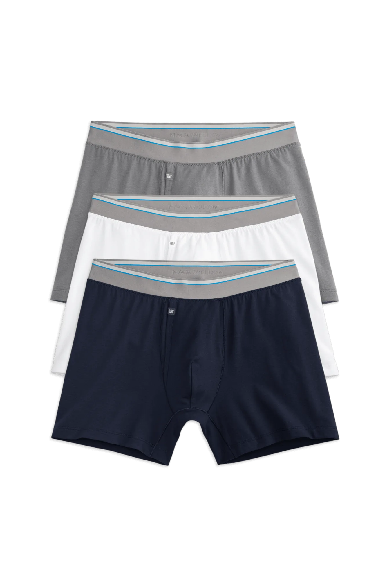 Confezione da 3 boxer in cotone AIRKNITˣ con apertura – Classici di sempre