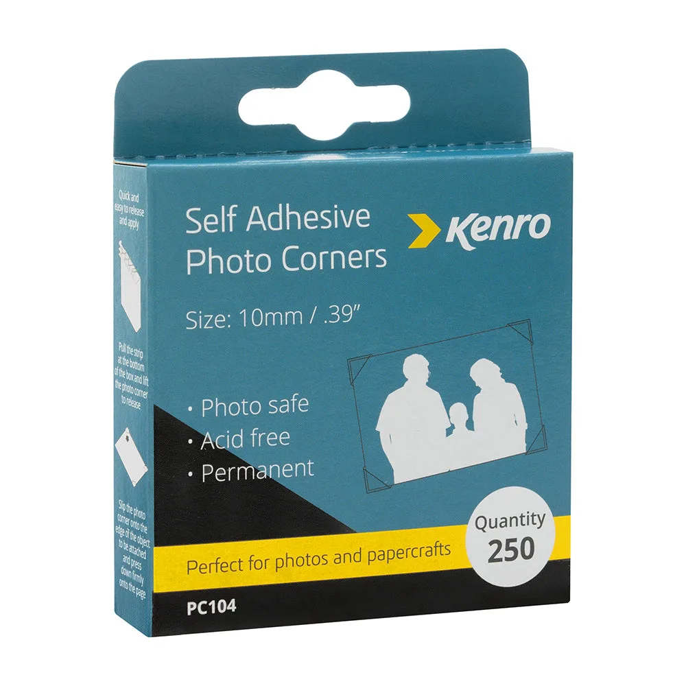 Adhesive Photo Corners for Photo Albums (box of 250)