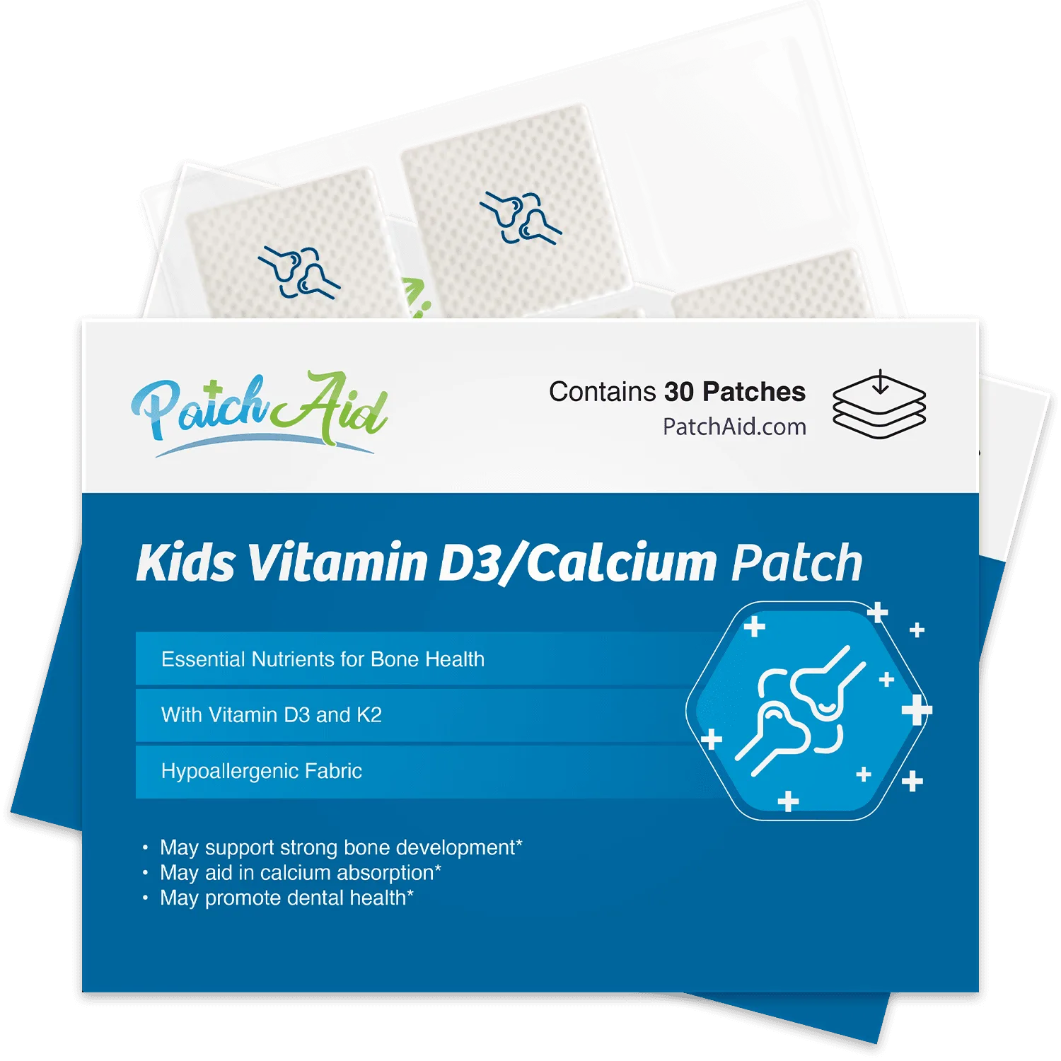 Miếng dán Vitamin D3/Canxi cho trẻ em: Sức khỏe xương thiết yếu cho trẻ đang lớn