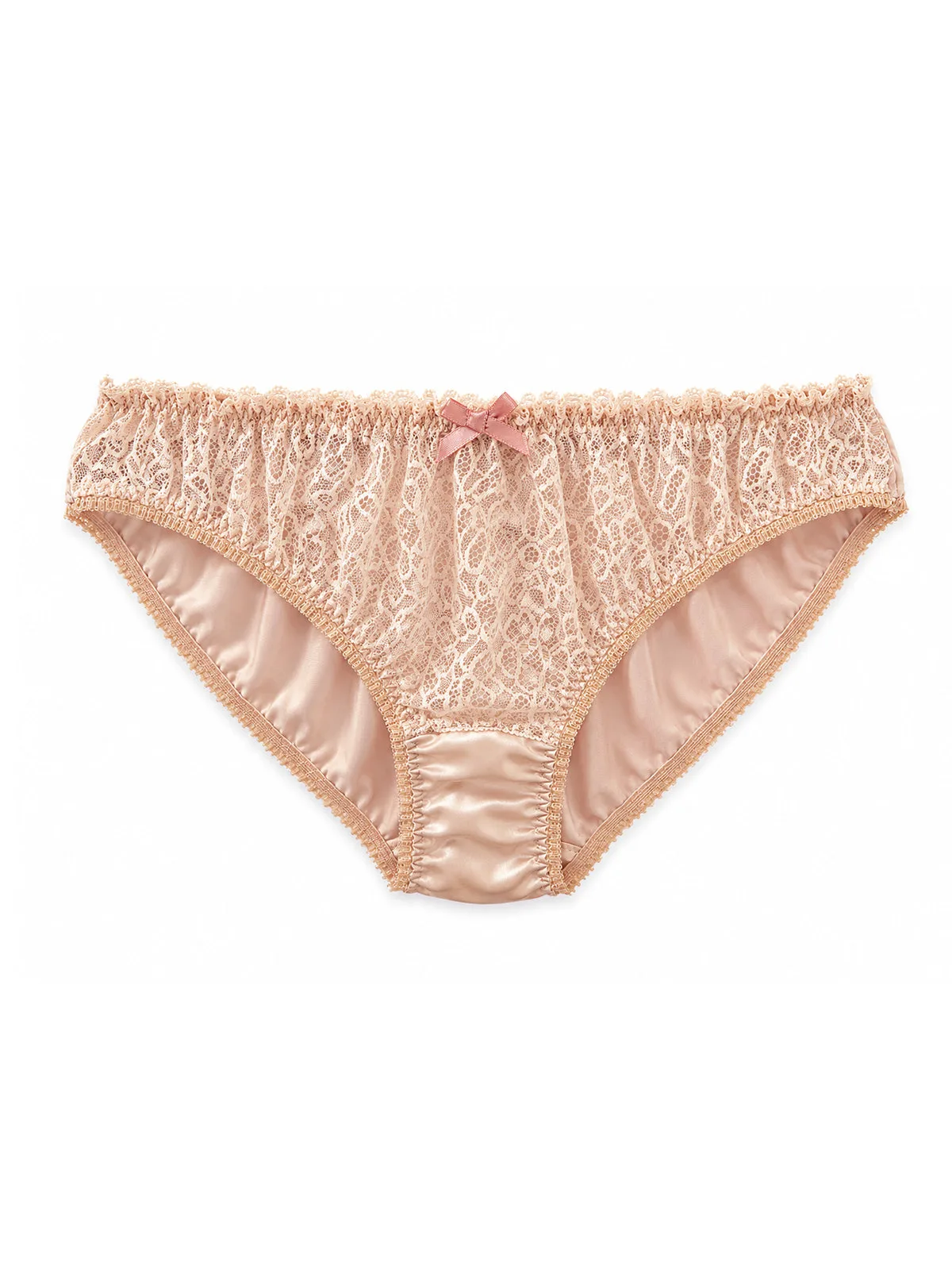 Matilda Blush Silk & Lace Knicker