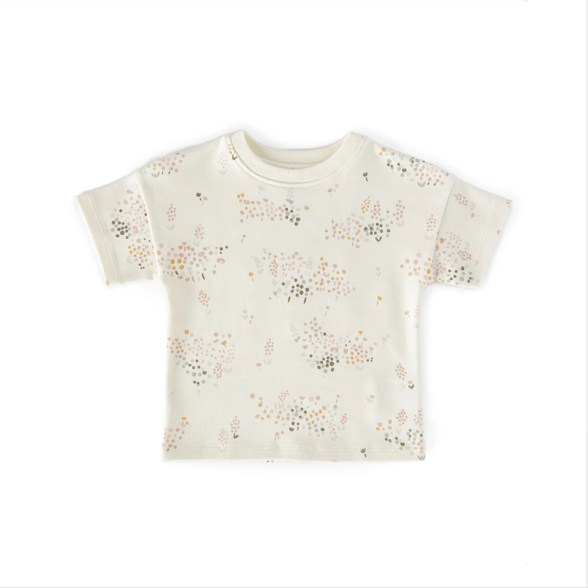 Camiseta de manga corta con hombros caídos - Flower Patch