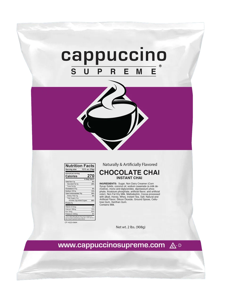 Chocolade chai latte maken met instantmix