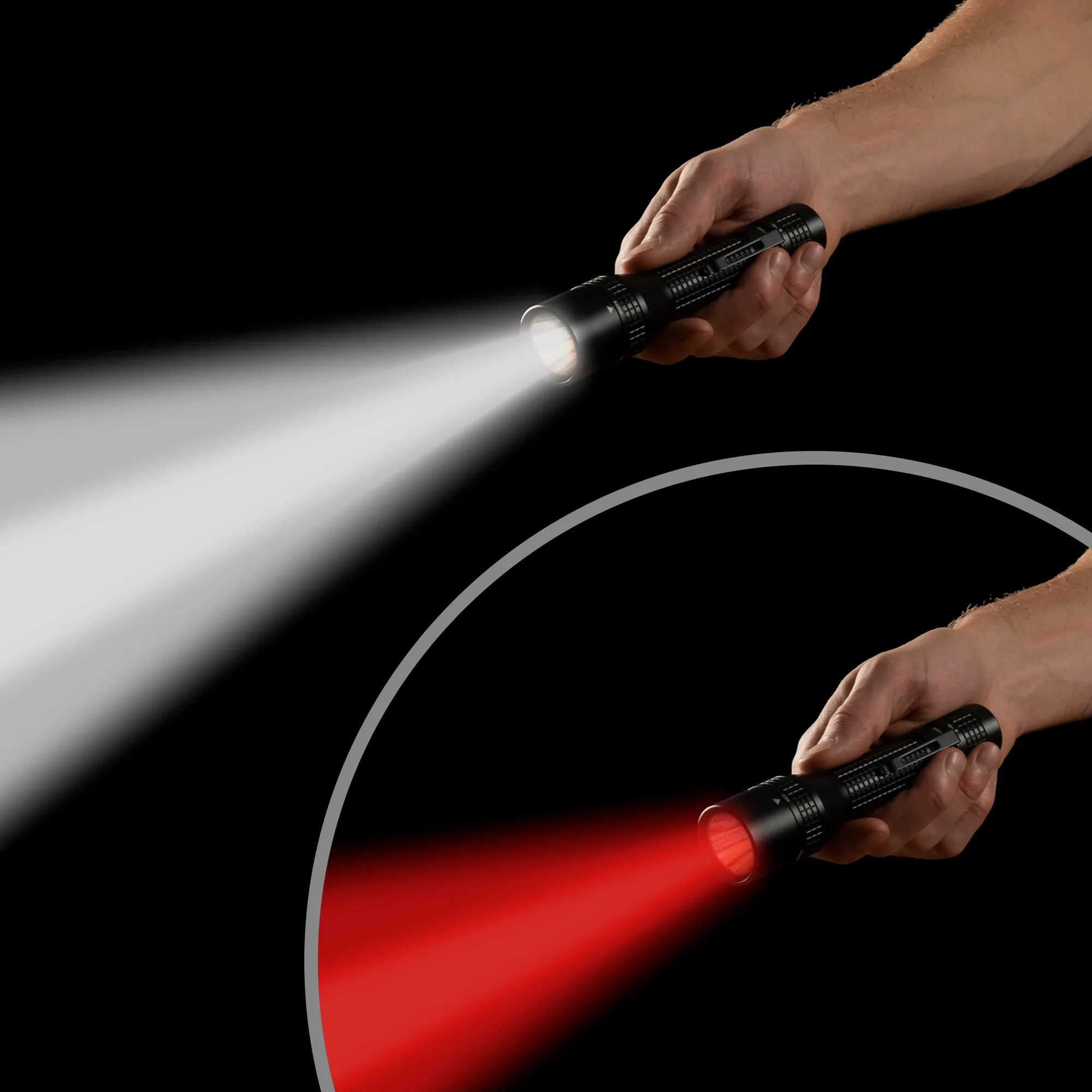 INOVA® T8R® PowerSwitchTM Wiederaufladbare Taschenlampe mit zwei Lichtfarben