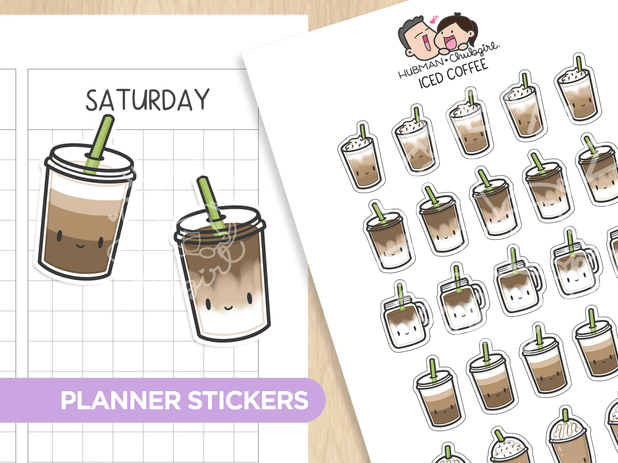 Iced Coffee Planner Stickers