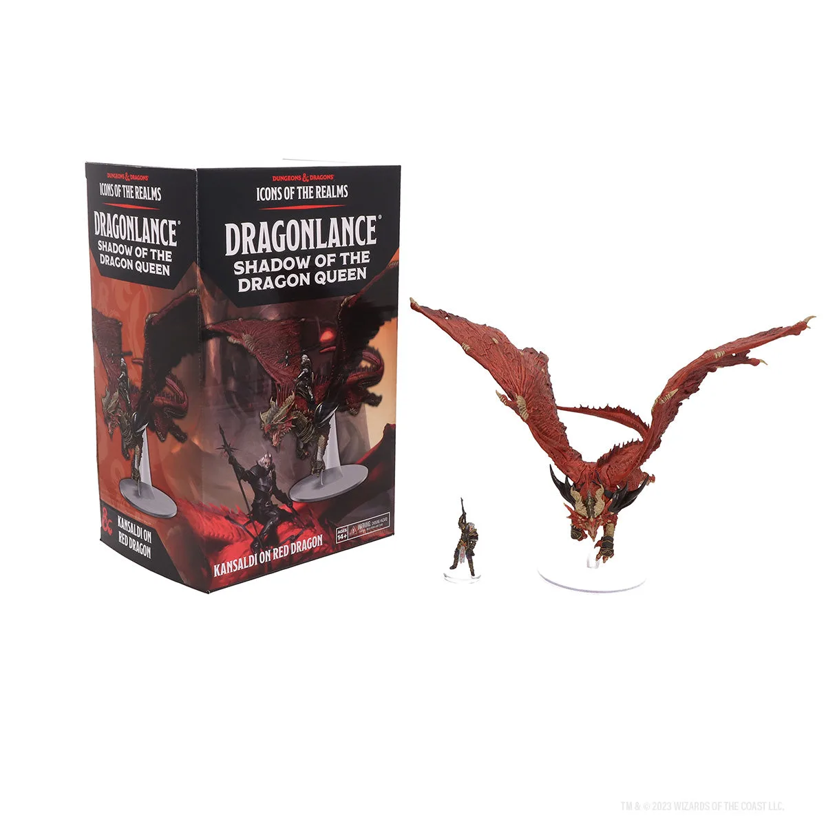 D&D Icons of the Realms: Dragonlance Kansaldi on Red Dragon