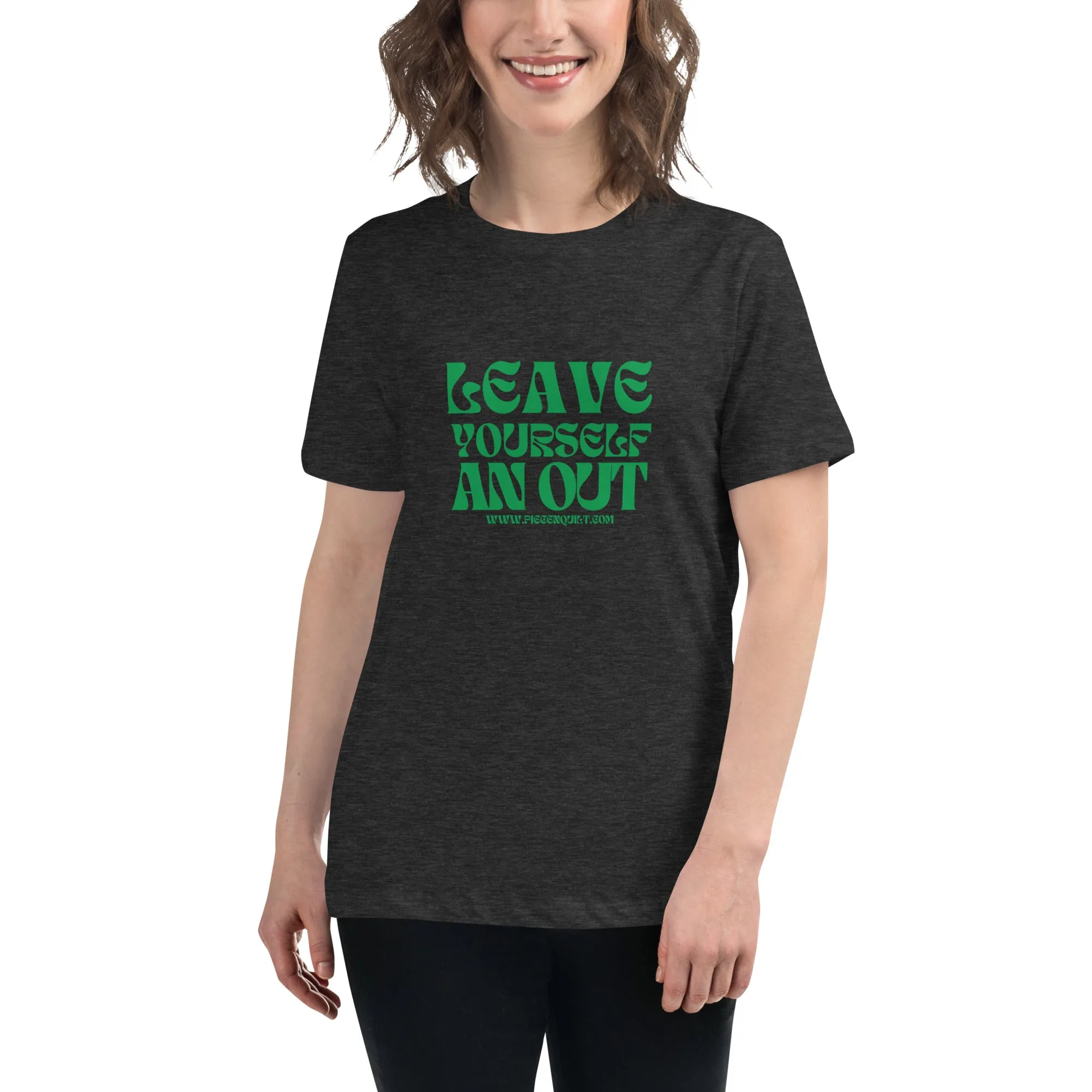 Leave Yourself An Out T-shirt: Quiltkleding als cadeau-idee