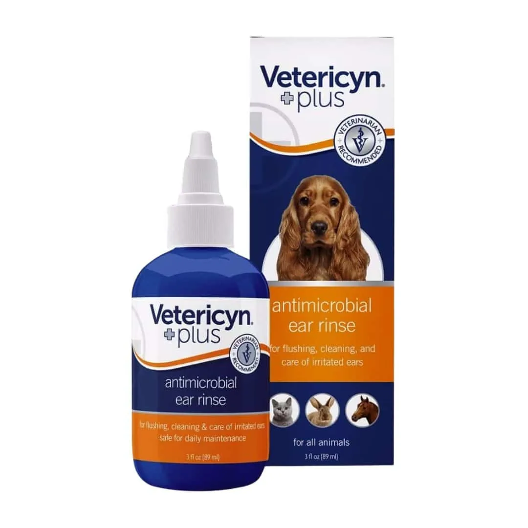 개를 위한 Vetericyn 항균 귀 세정제 사용법