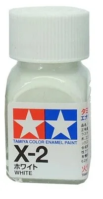 Tamiya X-2 White vs X-27 Clear Red Enamel Paint