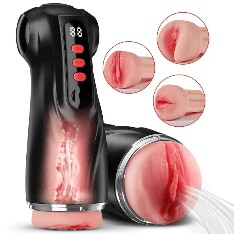 XV11 3-Channel Masturbator: Vagina Anal Oral Sleeves