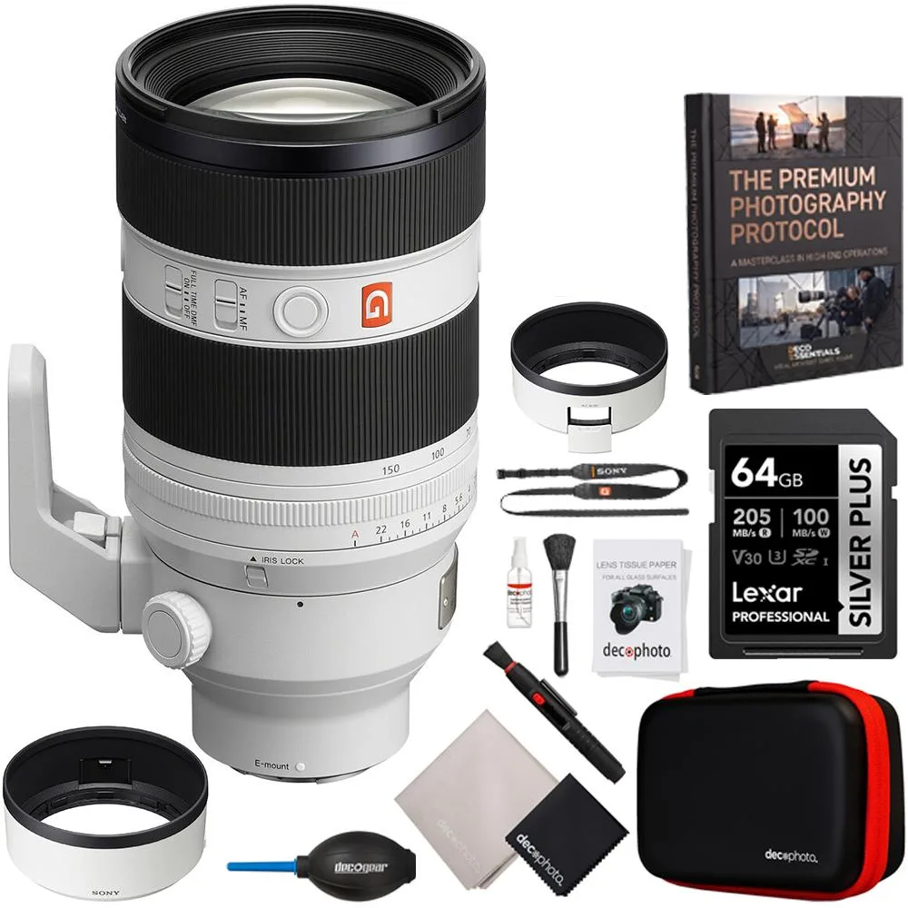Objetivo Sony FE 50-150mm f/2 GM para cámara Full Frame Sony E + Kit de limpieza y 64GB