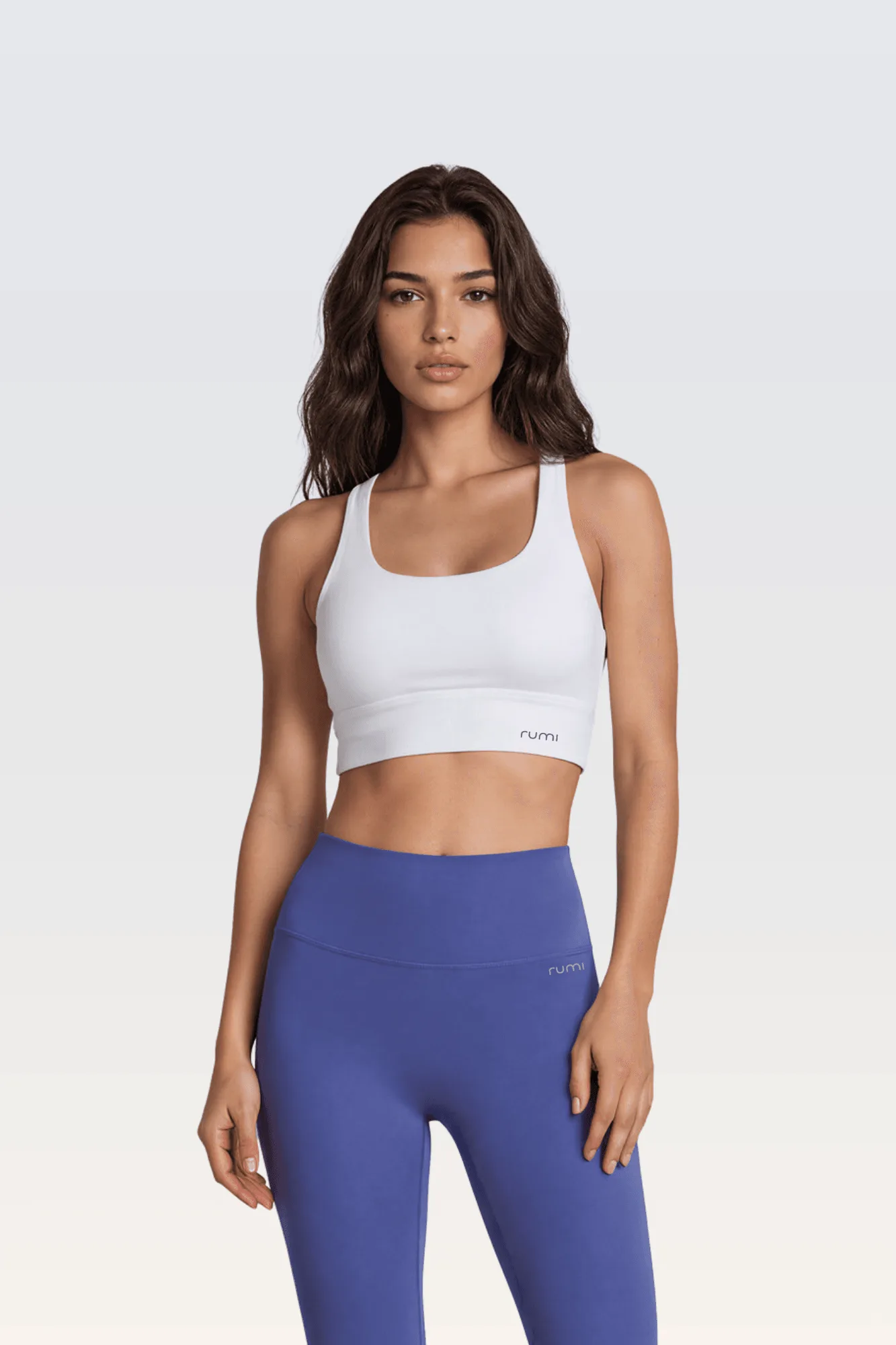 W SunSoft Stringy Crop Top Bra - Snow