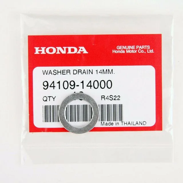 Arandela de compresión para tapón de drenaje de aceite de 14 mm original Honda