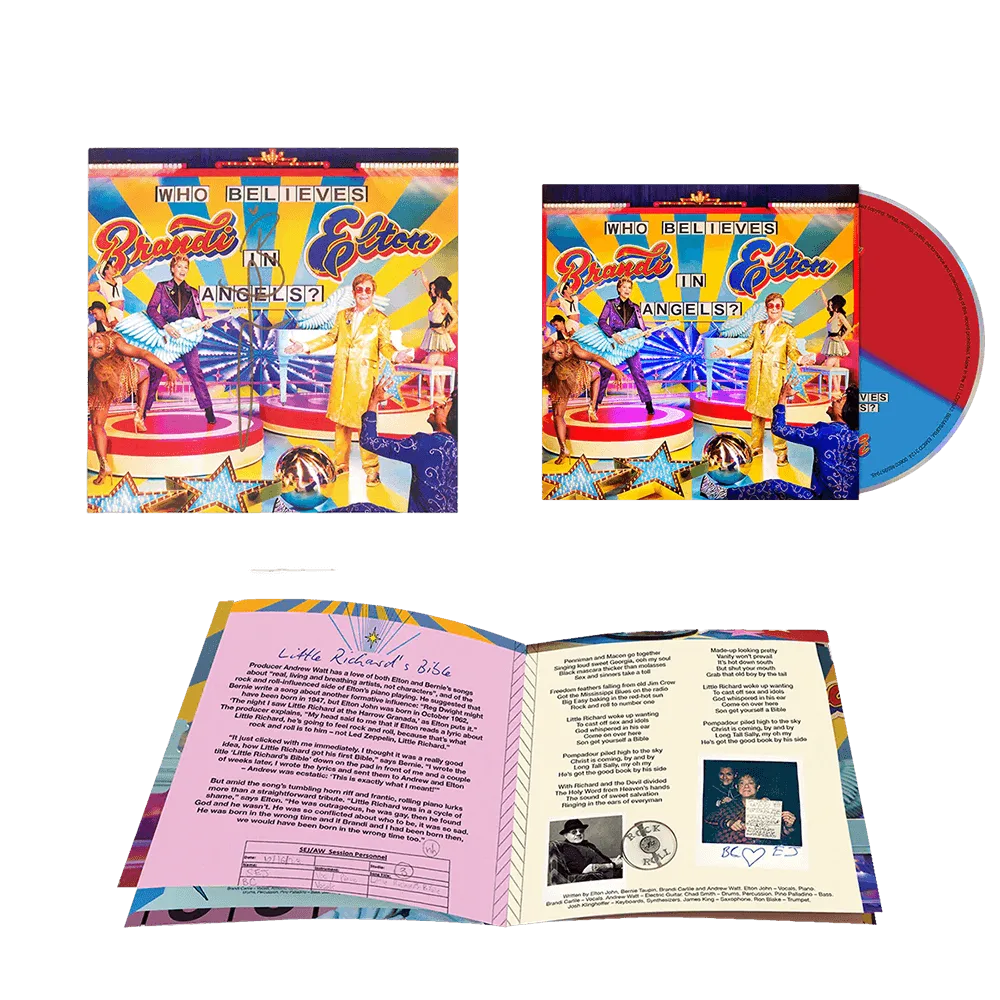 Who Believes In Angels? Limited Edition Tri-Color CD + Brandi Signed Art Card