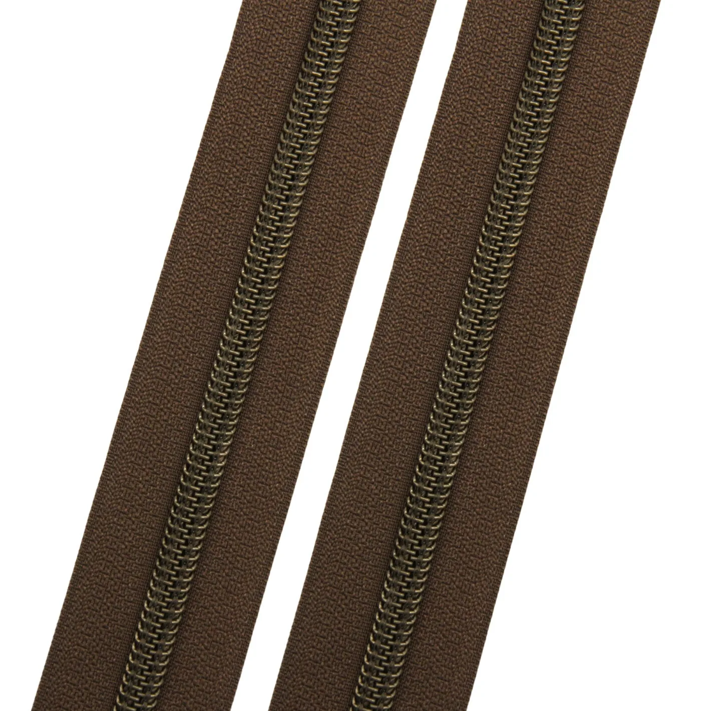 English Saddle - #5 Bronze Nylon Coil Zipper Tape