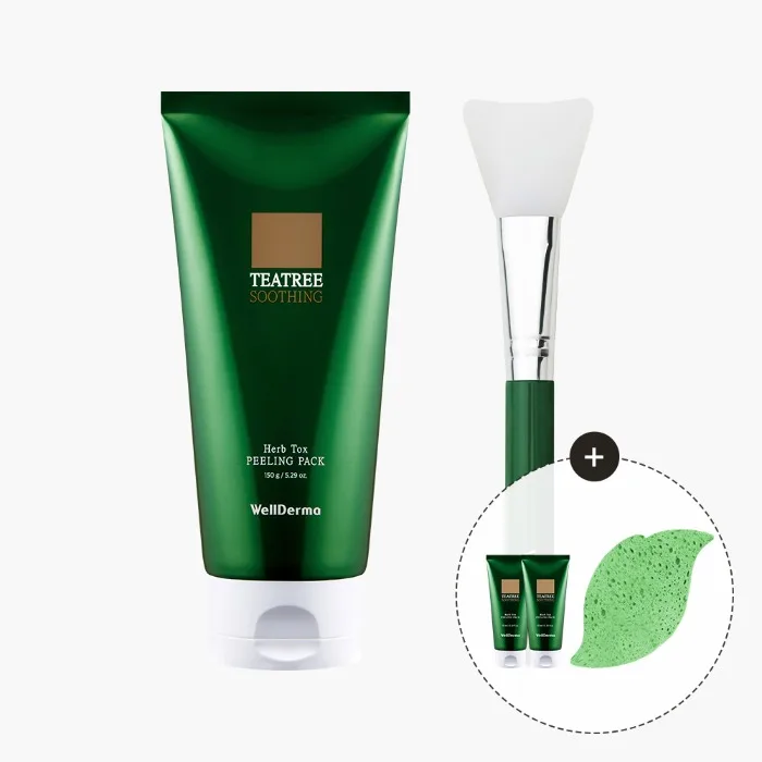 [gift 증정] 웰더마 차이슬 티트리 허브톡스 필링팩 150g+필링스펀지&필링팩 미니어쳐 2개 증정