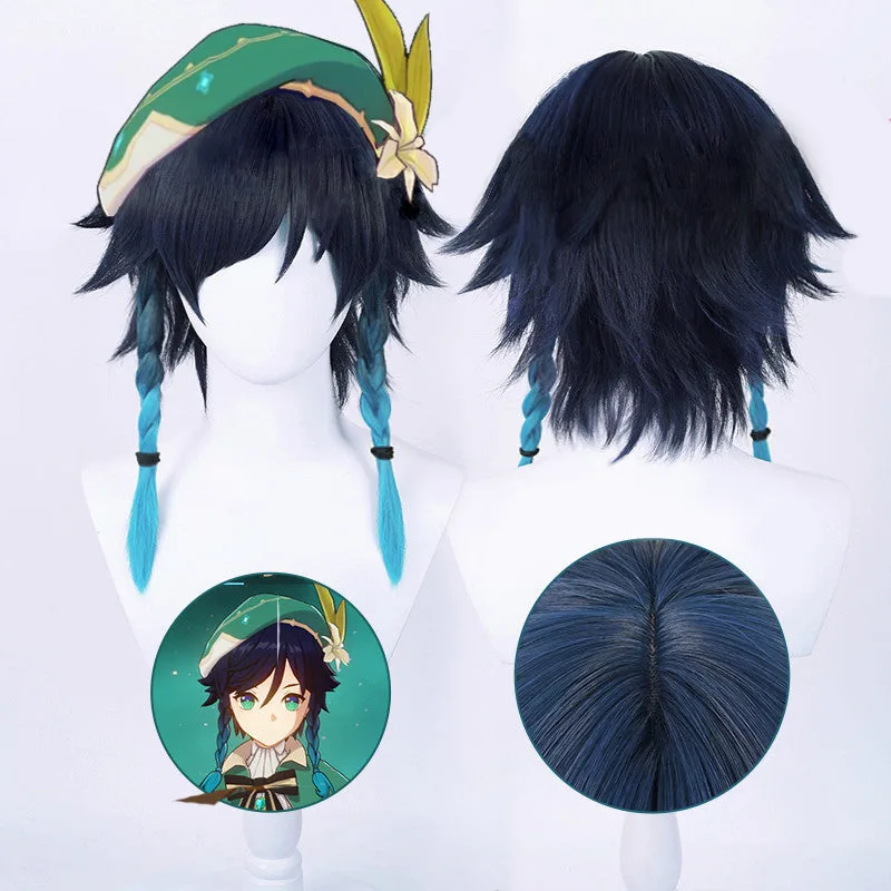 Genshin Impact - Venti High quality Cosplay Hair Wig