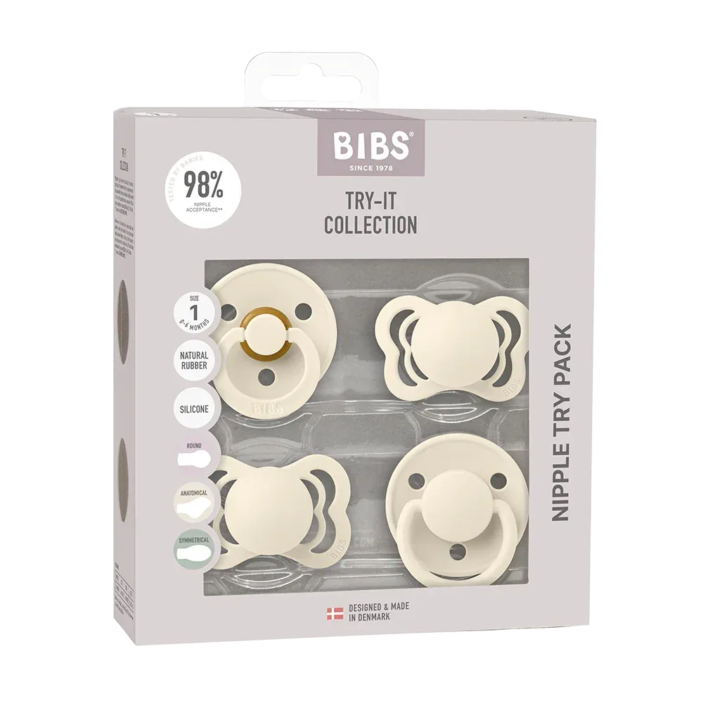 New Baby Pacifiers Try-It Collection - Ivory