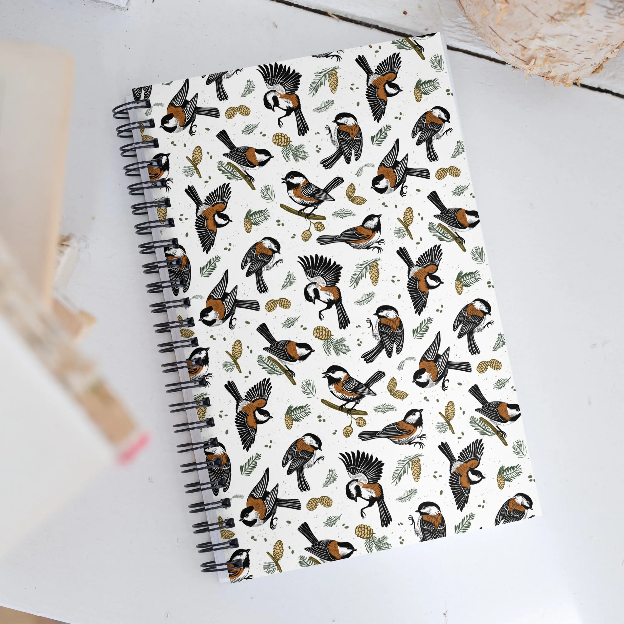 Chestnut-Backed Chickadee Spiral Notebook