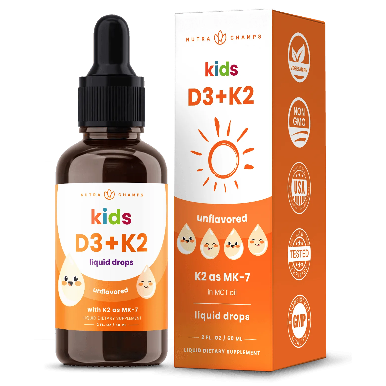 Kid's Vitamin D3 & K2 Drops