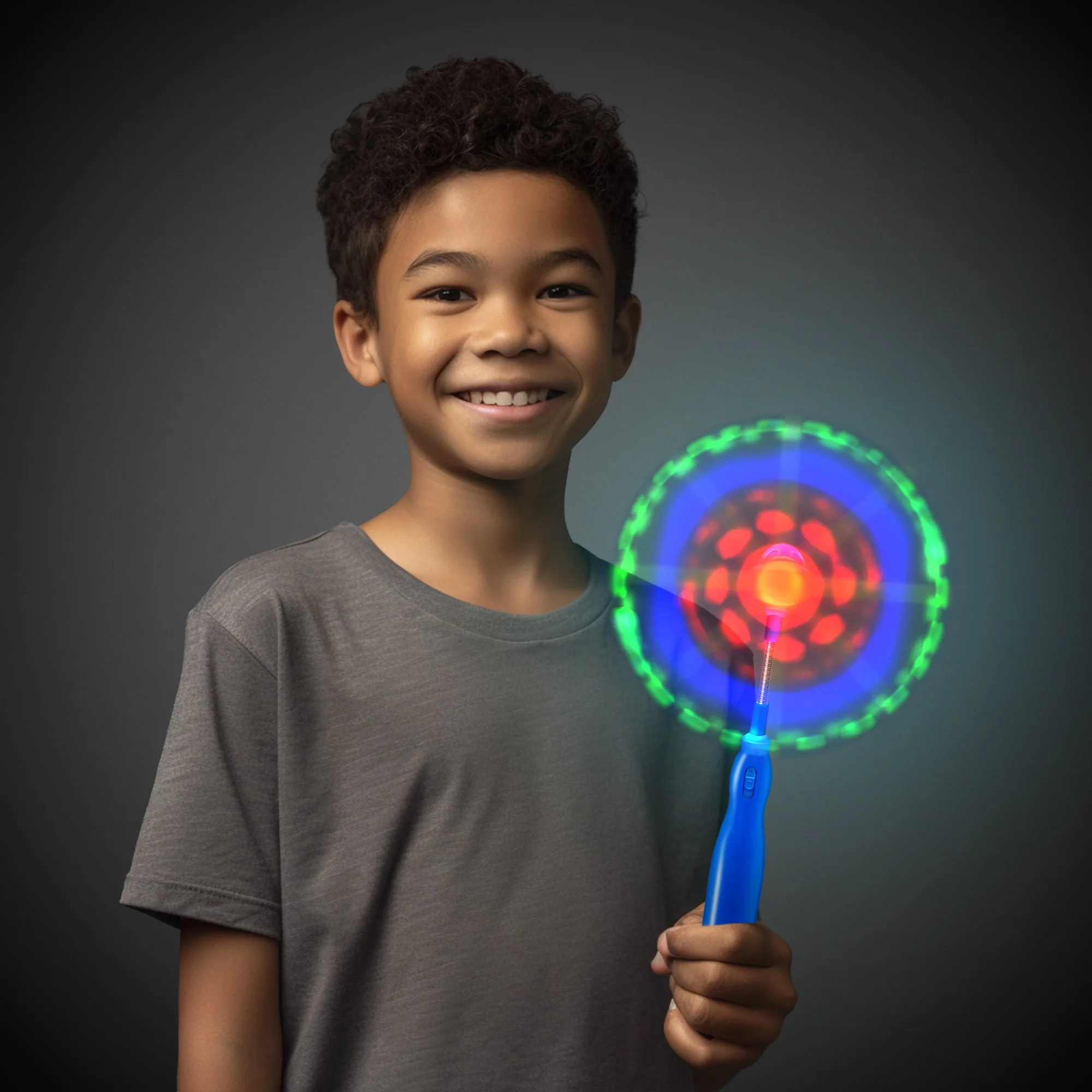 LED Multicolored Light Up Windmill Wand