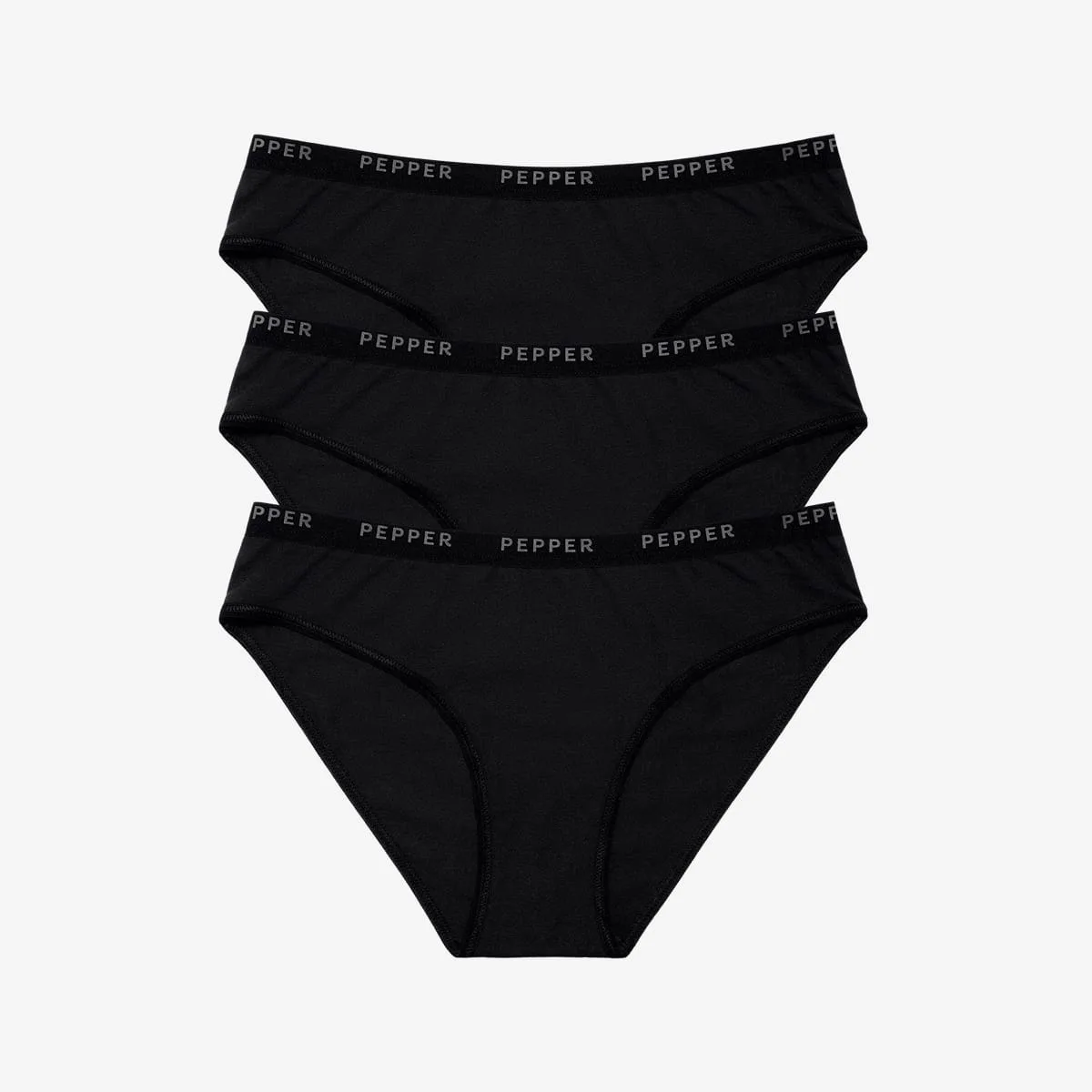 Supima® Cotton Bikini 3 Pack Black