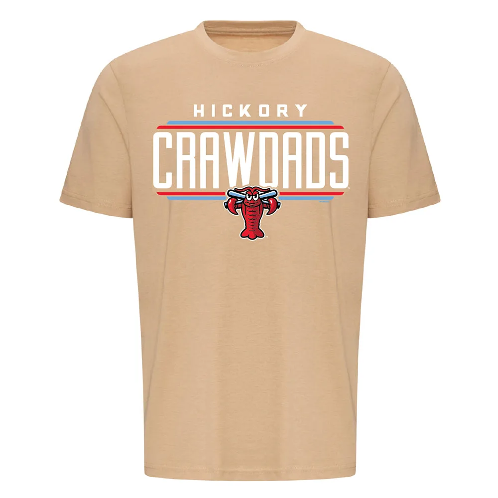 Hickory Crawdads Cornball Desert Sand 티셔츠: 핏 & 원단 가이드
