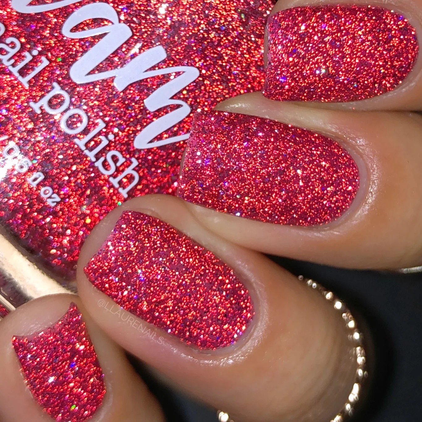Raspberry Marmalade - Jams & Jellies Collection - Pink Reflective Glitter Nail Polish