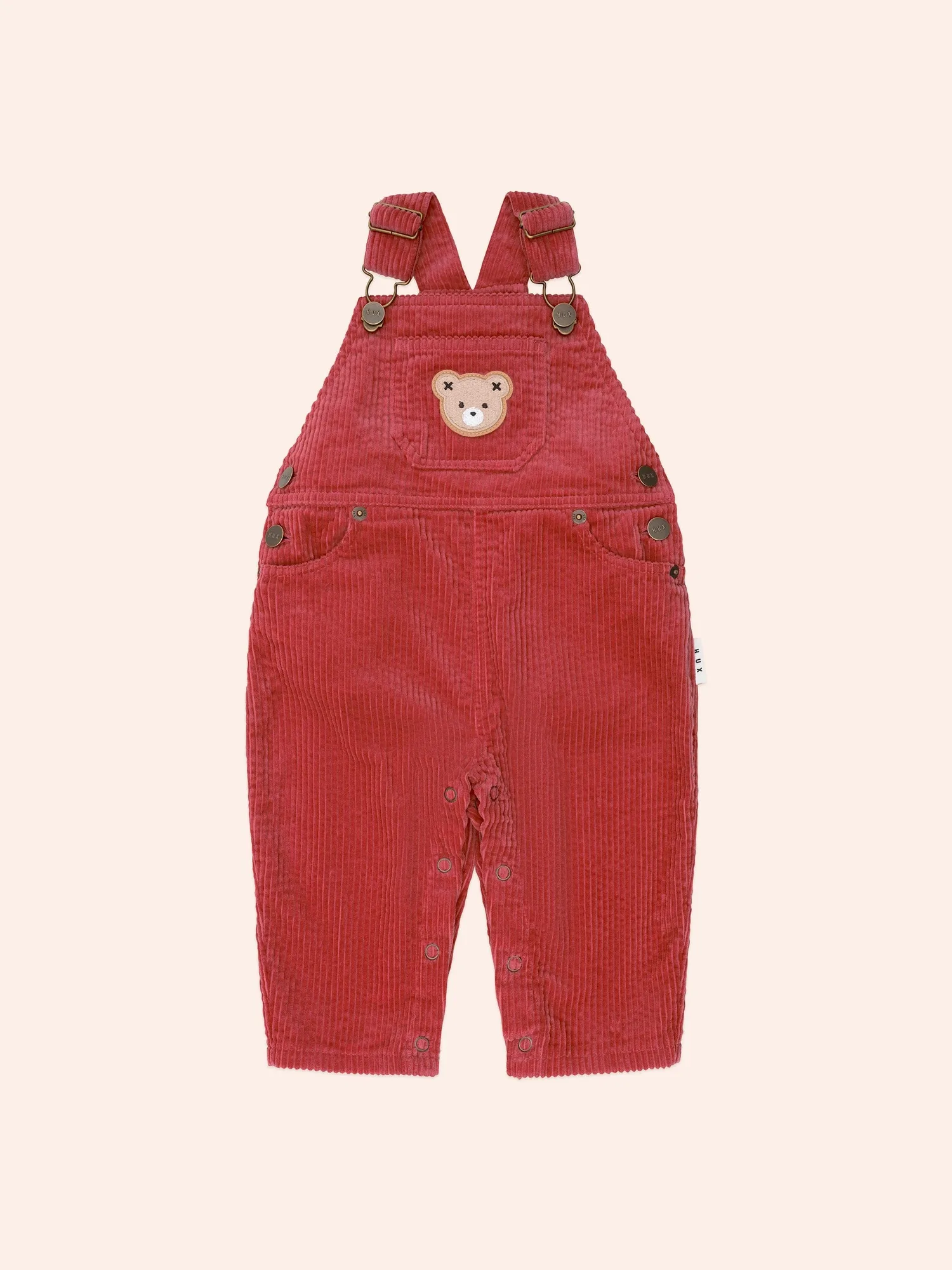 Classic Cord Overalls Red