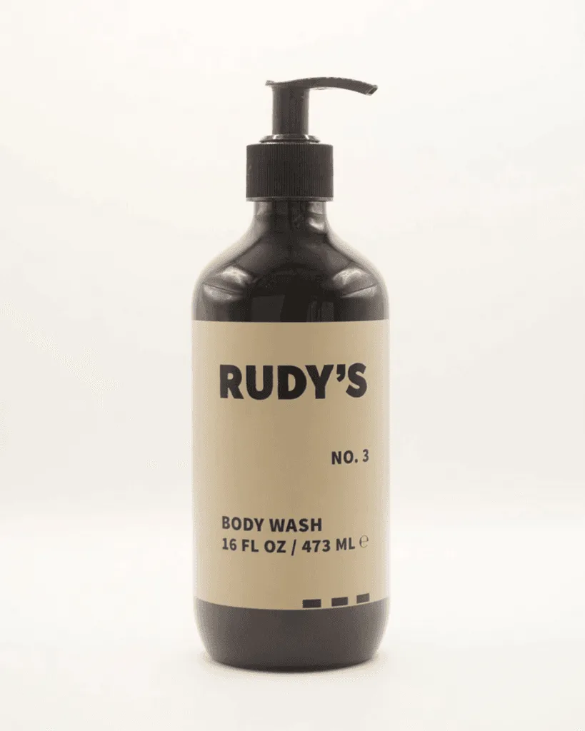 Rudy's No. 3 Body Wash: Limpieza suave para hombres