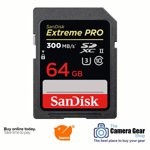 SanDisk Extreme Pro 64GB SDXC UHS-II – 300MB/s