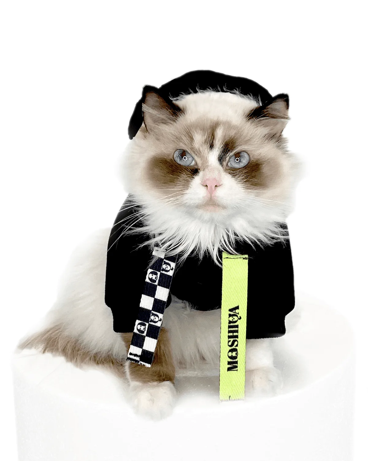 I Woof U Black Cat Hoodie