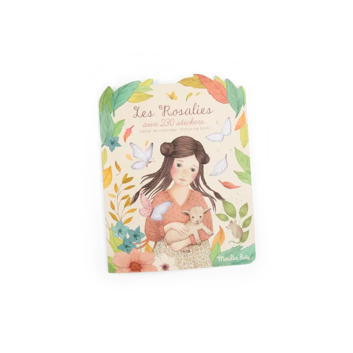 Libros para colorear (20 páginas) con 230 pegatinas - The Rosalies (Paquete de 10)