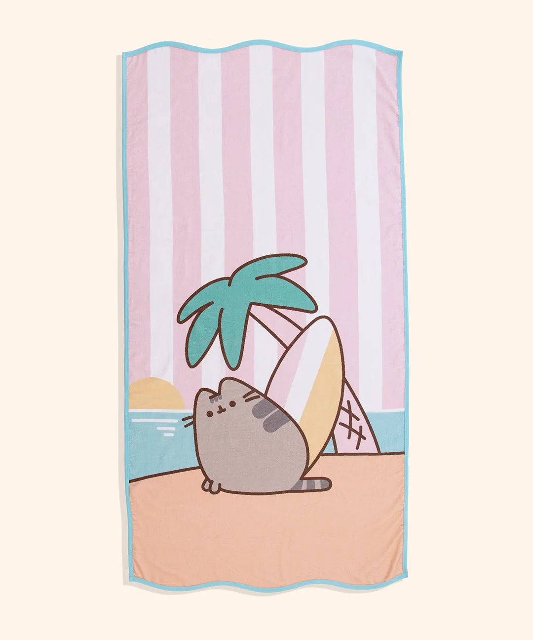 Toalha de praia Pusheen Tropical Vacation: tamanho e cuidados