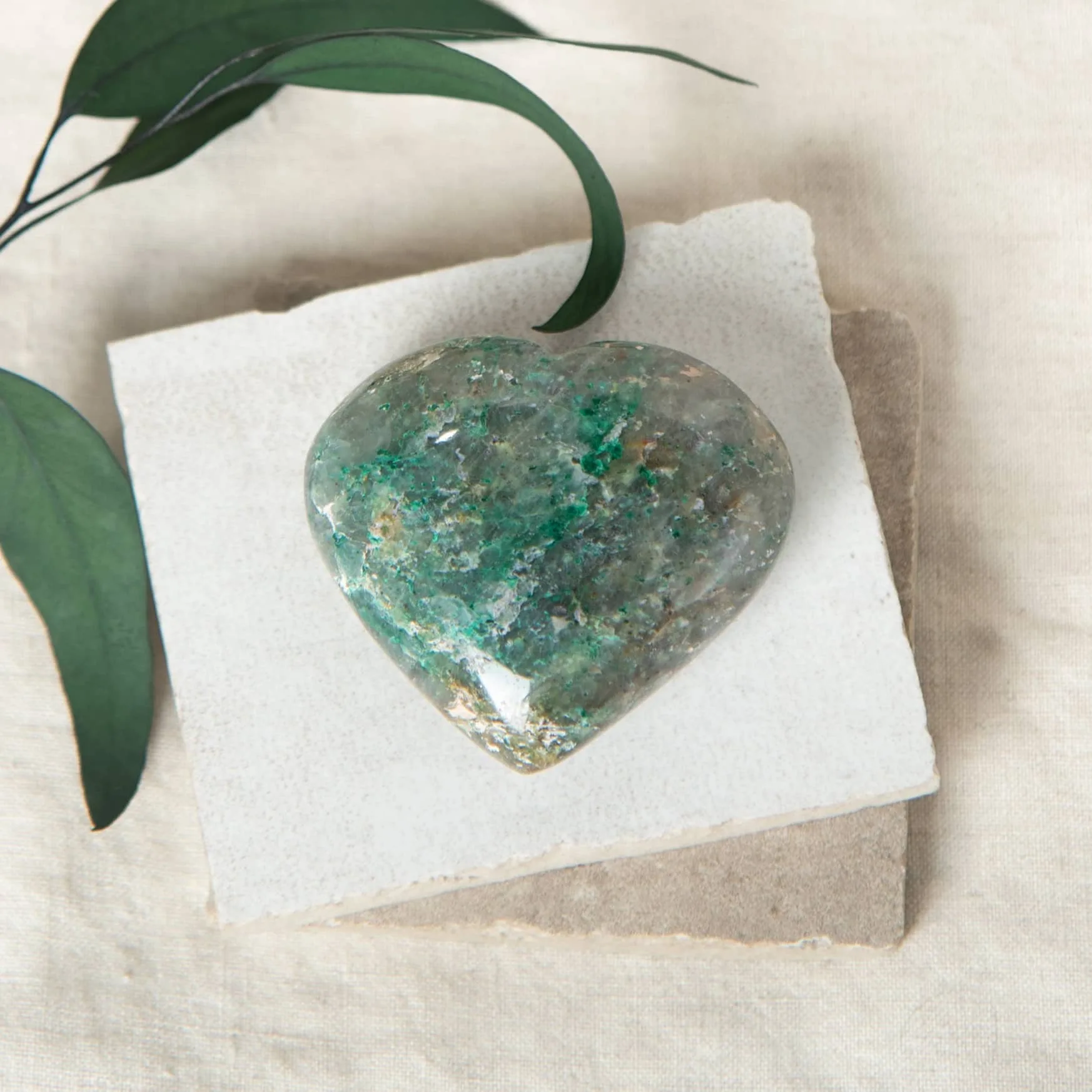 CHRYSOCOLLA HEART