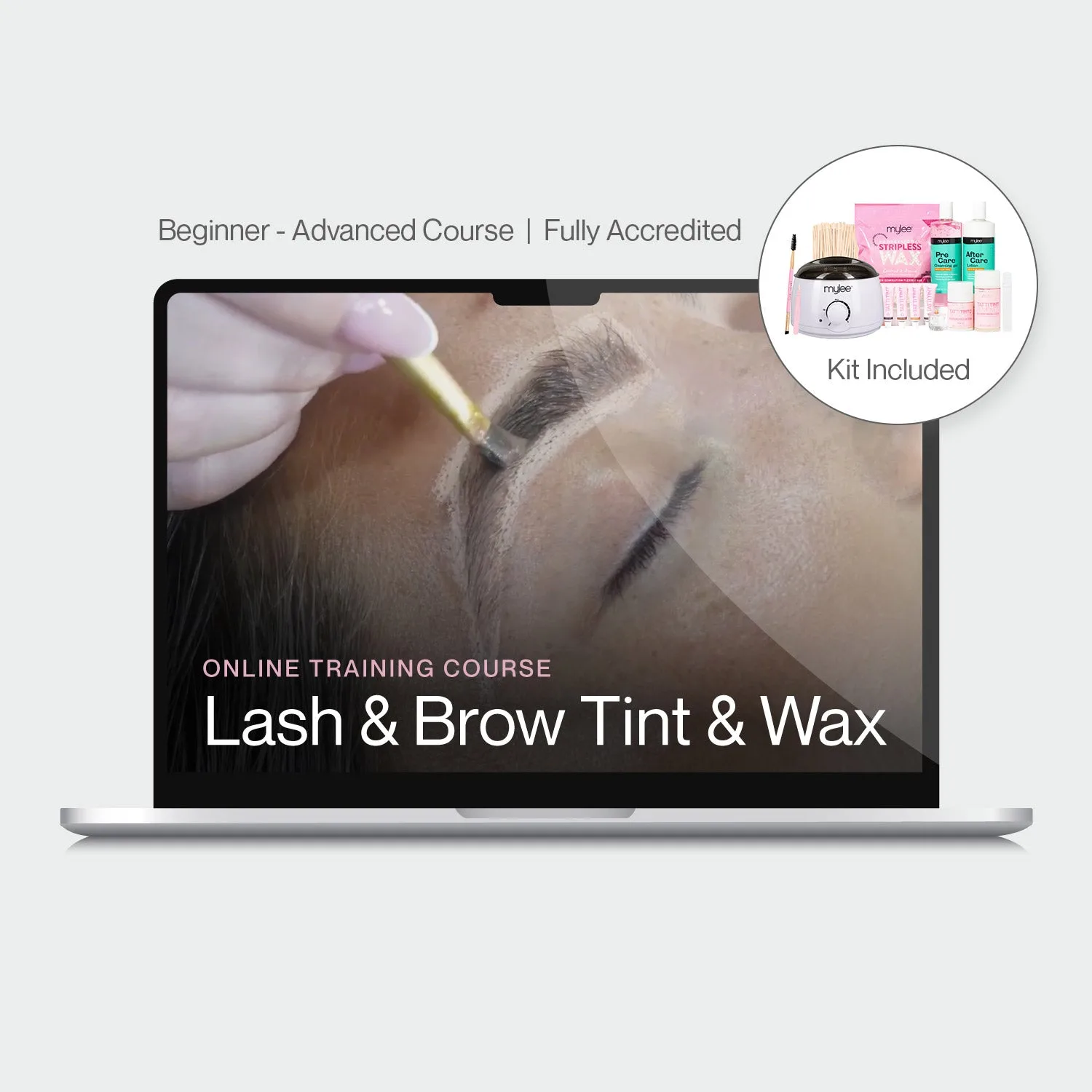 Curso online de tinte de pestañas y cejas: Qué incluye el kit
