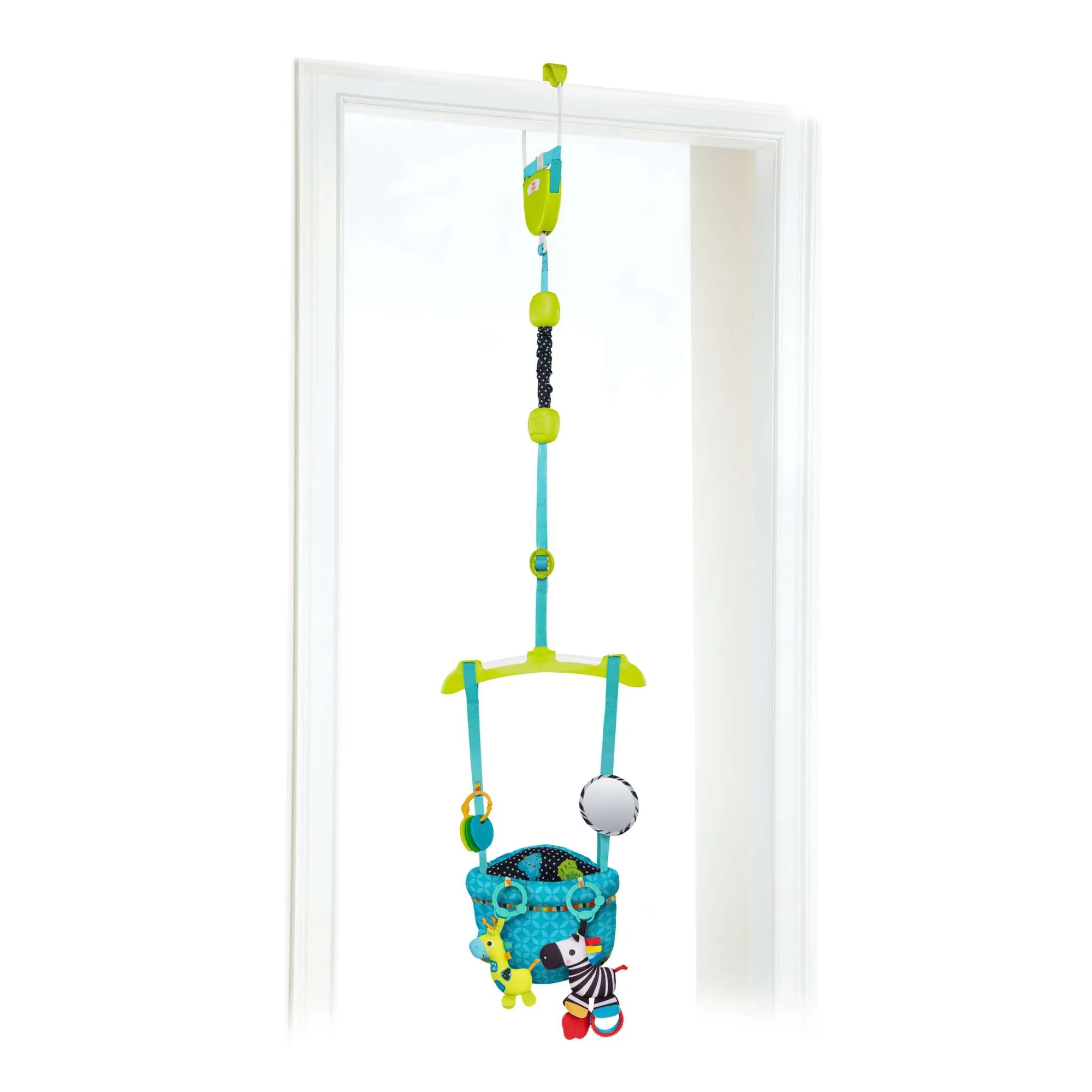 Bright Starts Bounce 'n Spring Deluxe Door Jumper s hračkami na cesty