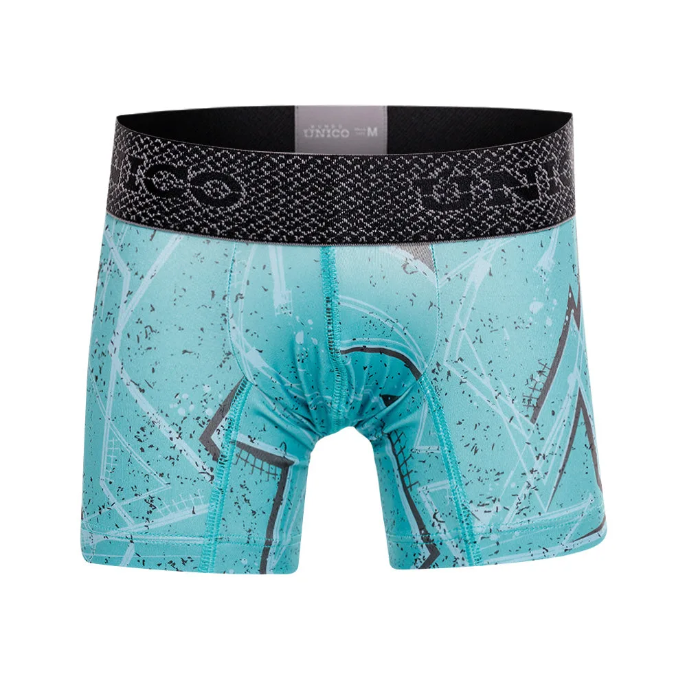 MEDIUM JUNIOR BOXER WITH GREEN PATTERN