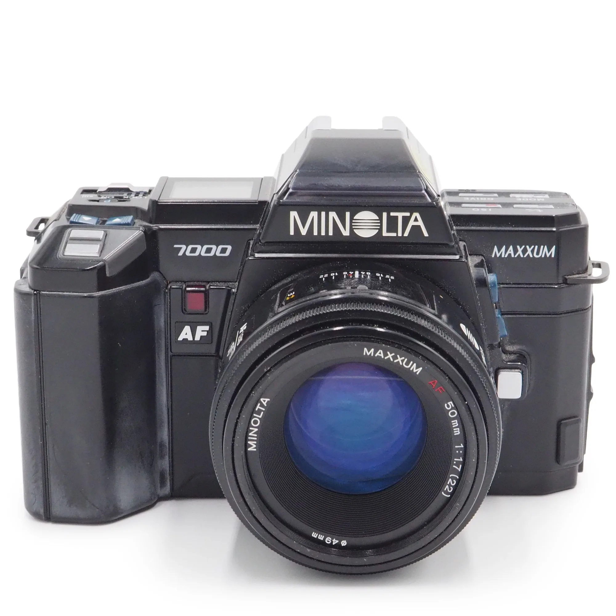 De Minolta Maxxum 7000 gebruiken met 50mm f/1.7 AF-lens