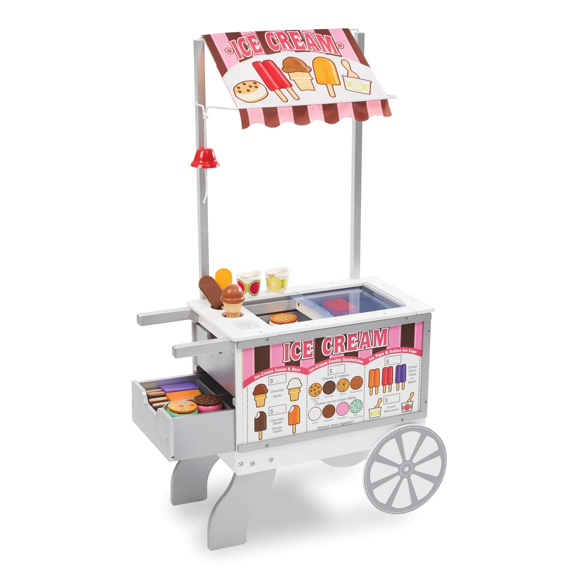 How to Set Up a Snacks & Sweets Food Cart for Pretend Play