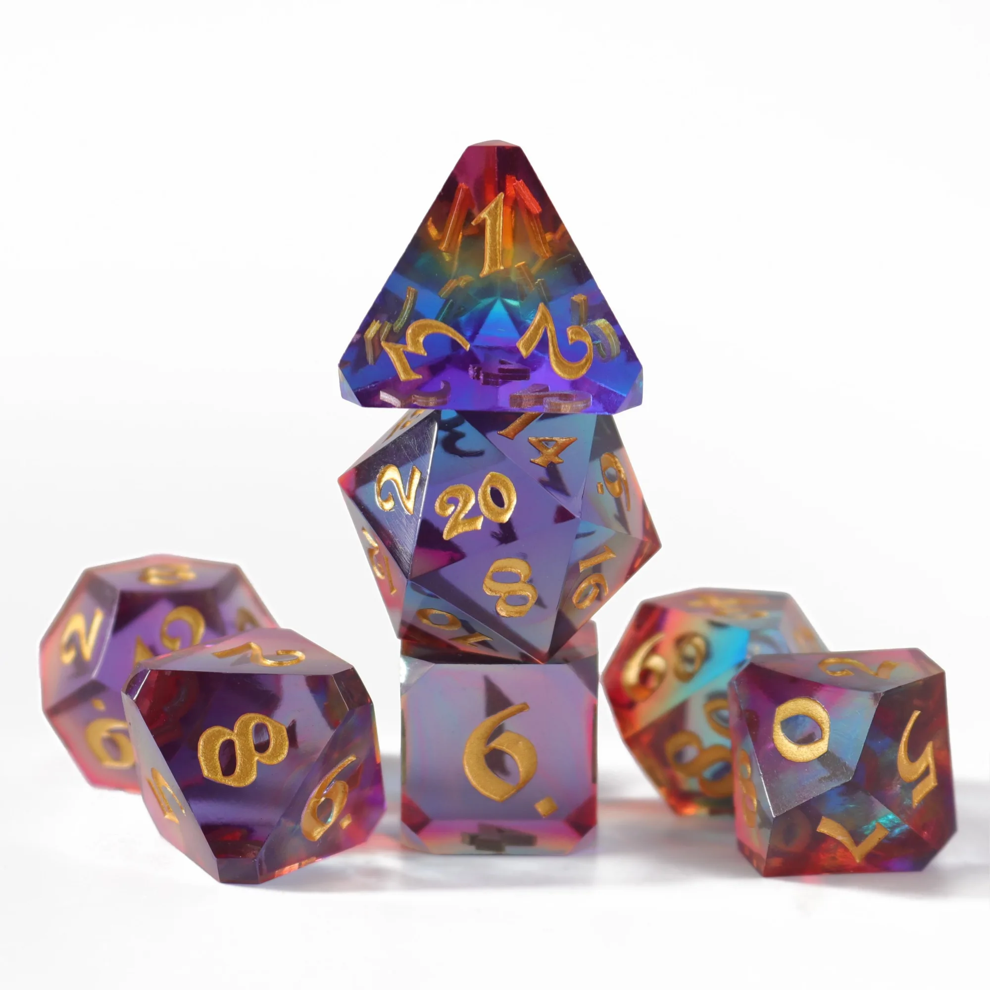 7pc RPG Set - Lucent Rainbow