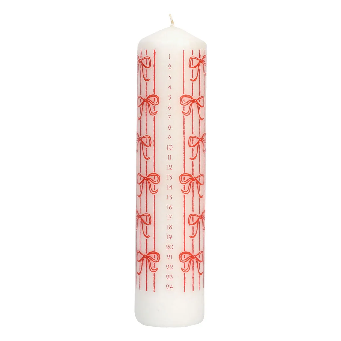 Christmas Bow Advent Candle