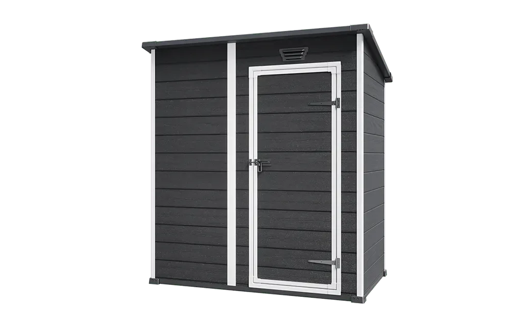 Essential 6x4 Storage Shed - Black
